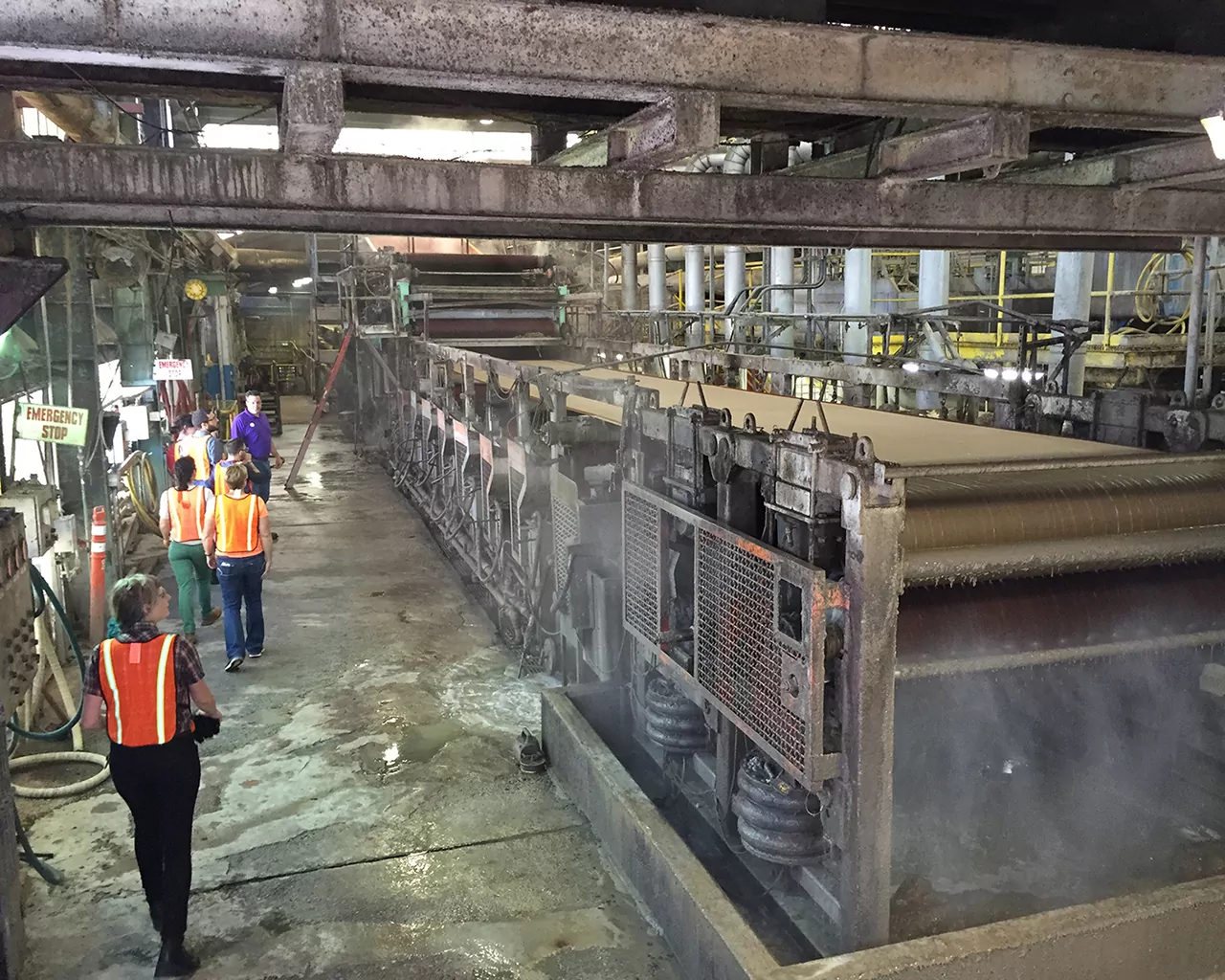 Scout Books team field trip to Sonoco paper mill