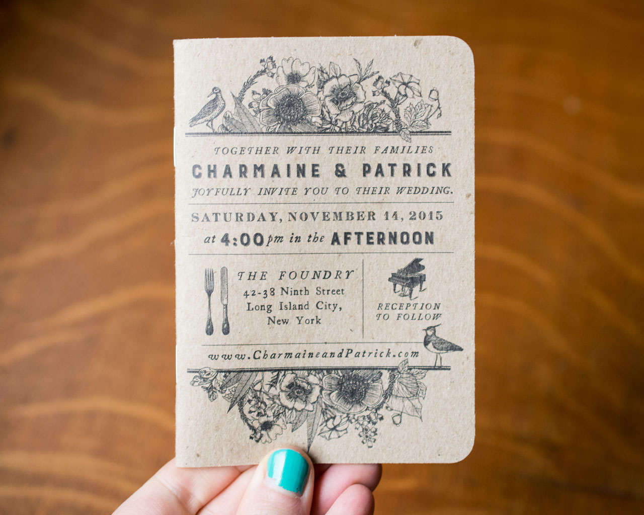 Choi Custom Wedding Invite Scout Books