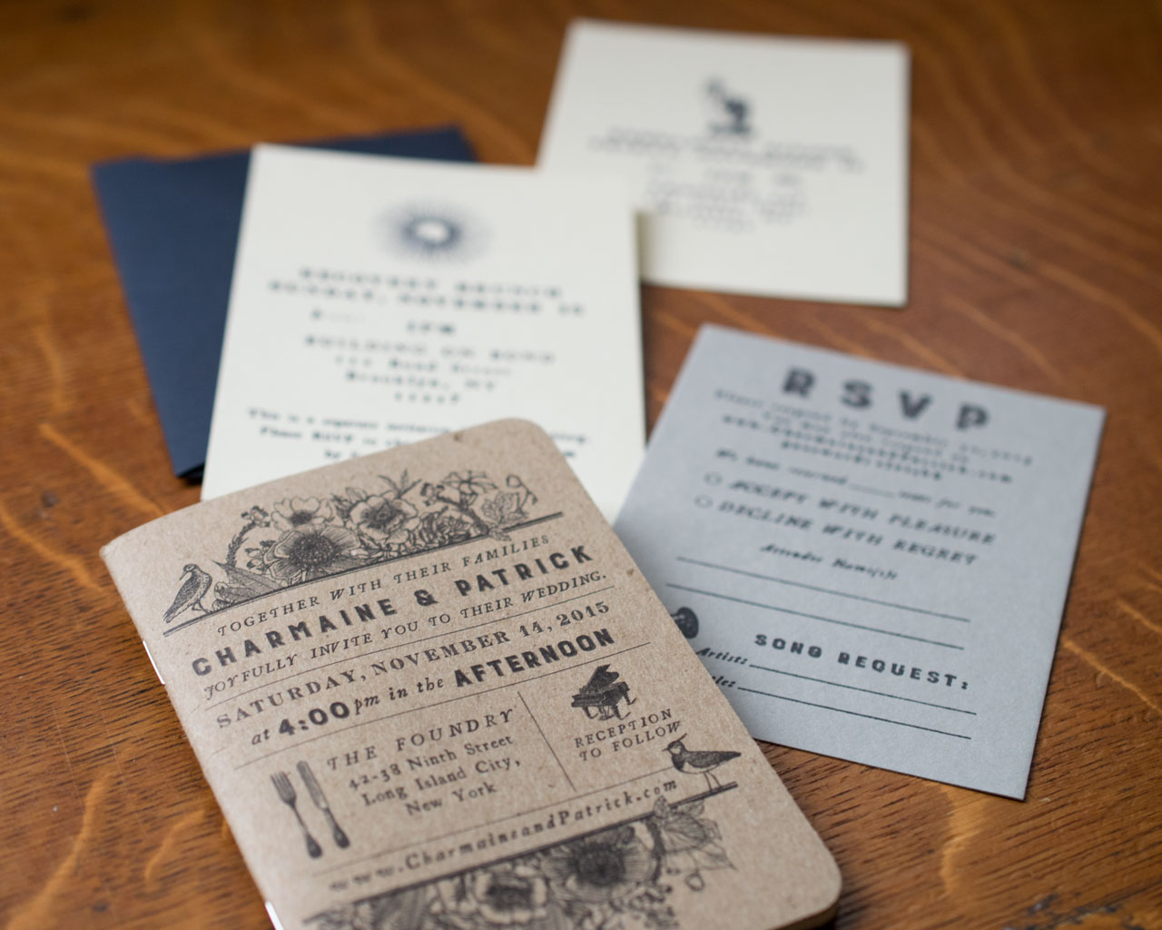 Choi Custom Wedding Invite Scout Books