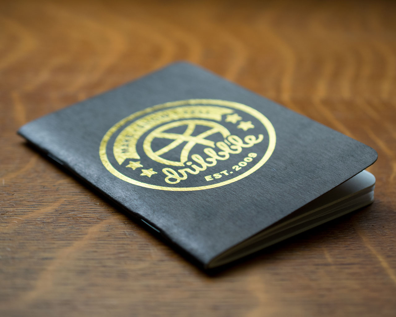 Dribbble Scout Books with gold foil