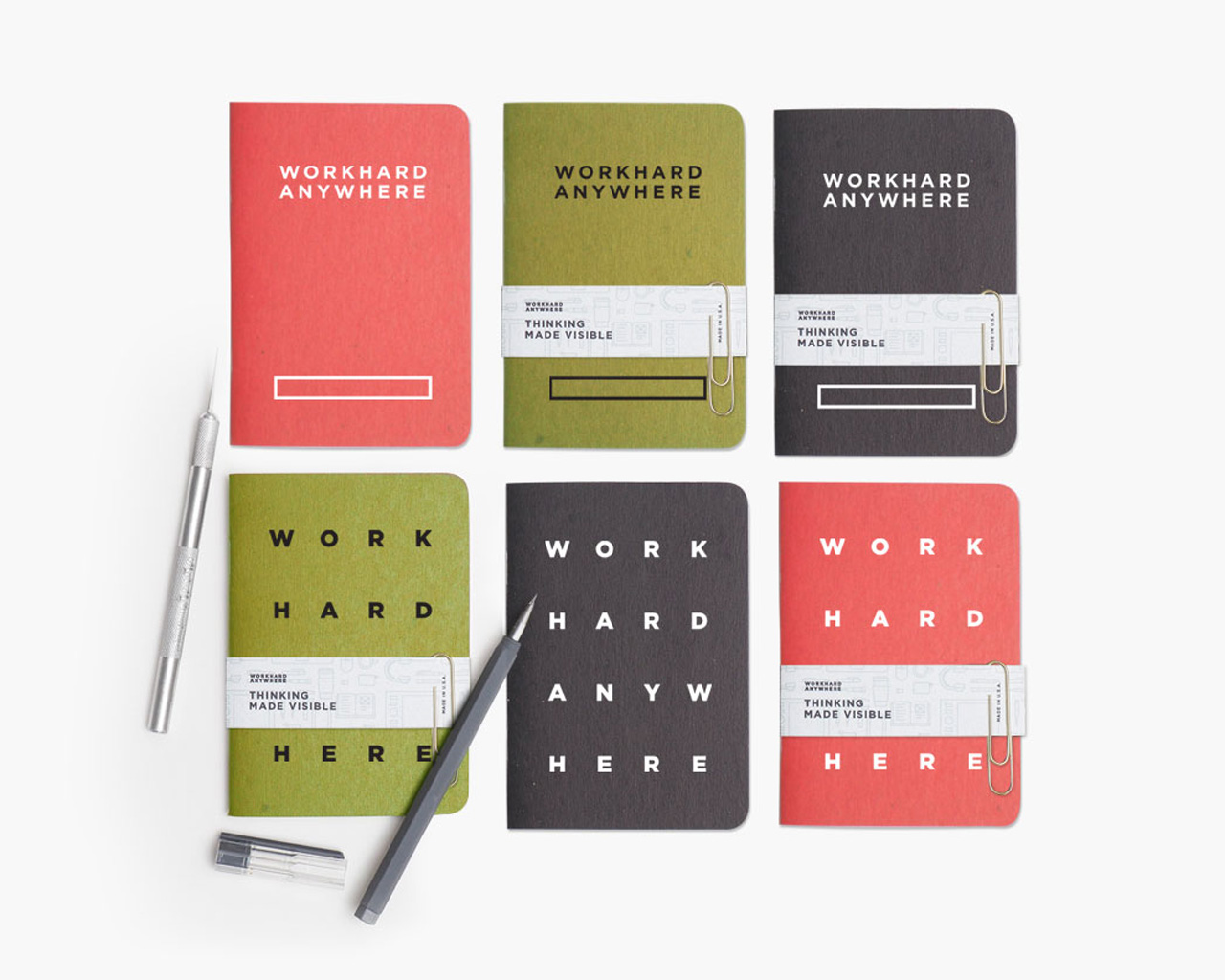 Work Hard Anywhere Promotional Scout Books