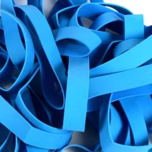Large Blue Rubber Bands - Notebook Bands