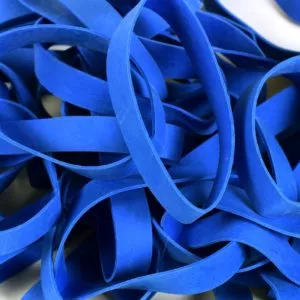 Large Navy Rubber Bands - Notebook Bands