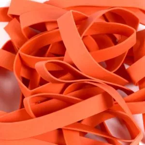 Large Orange Rubber Bands - Notebook Bands