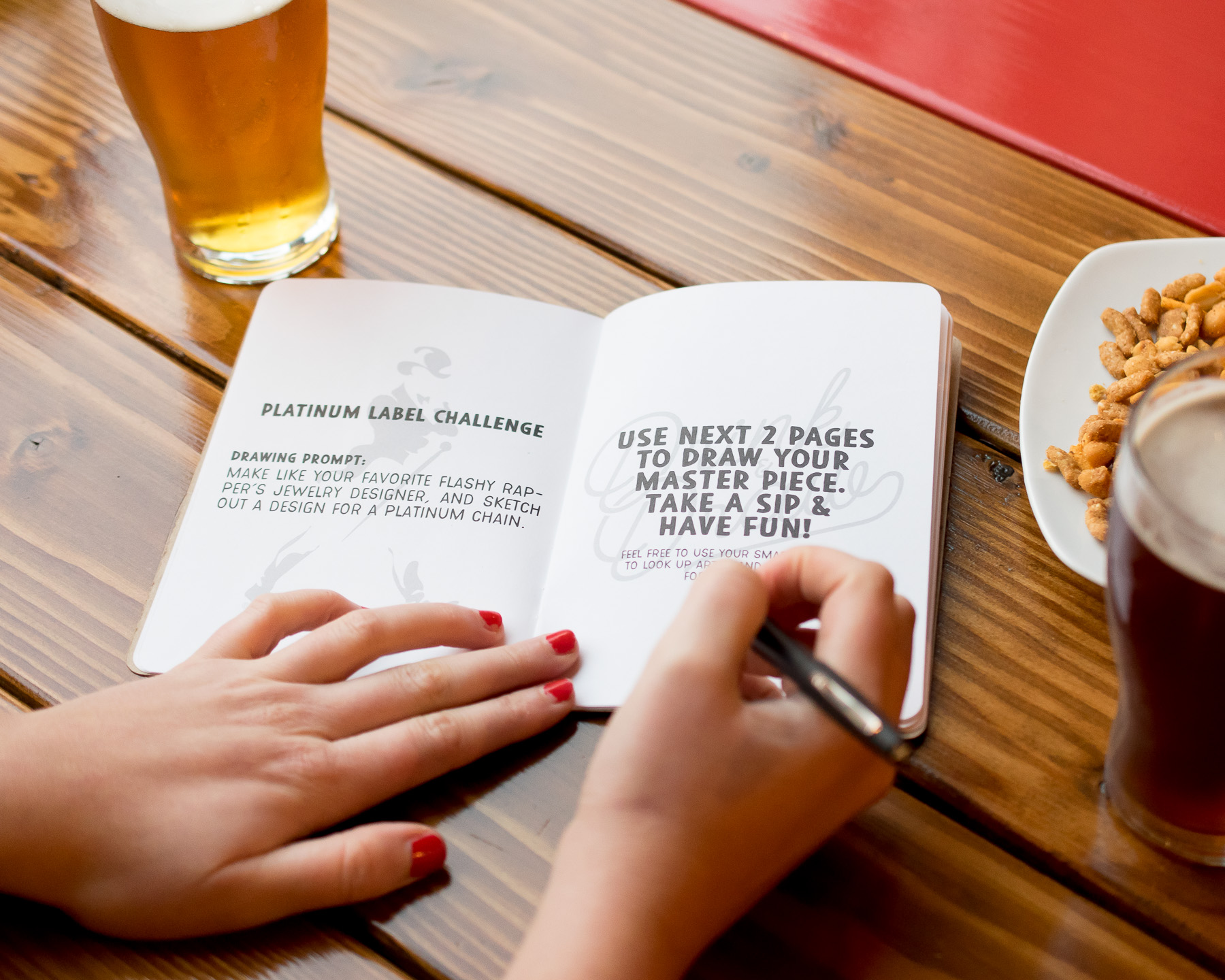 Peralta Project Drink and Draw with Scout Books