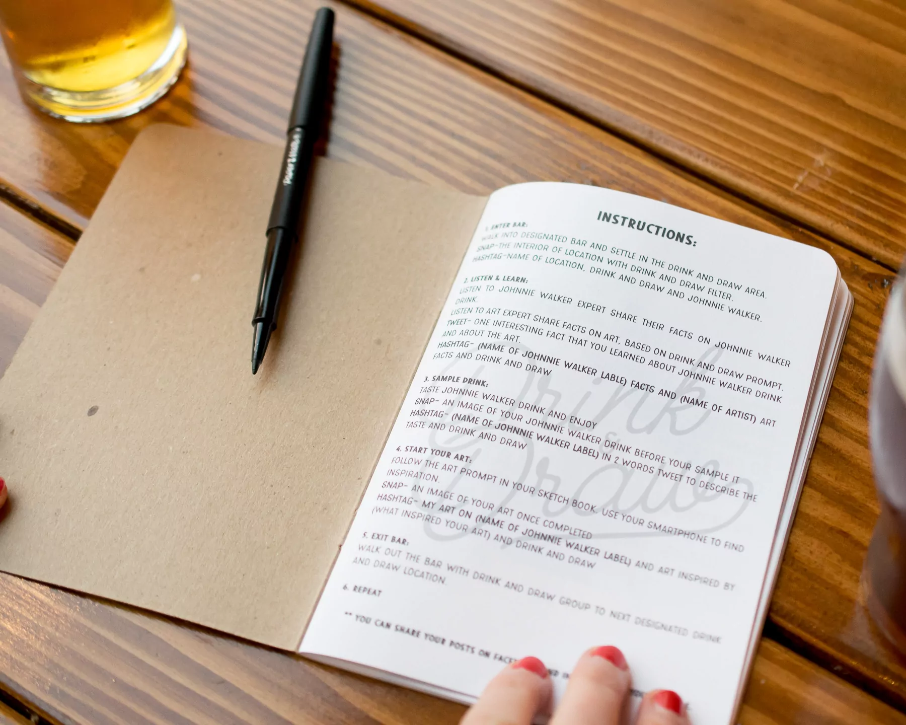 Peralta Project Drink and Draw with Scout Books