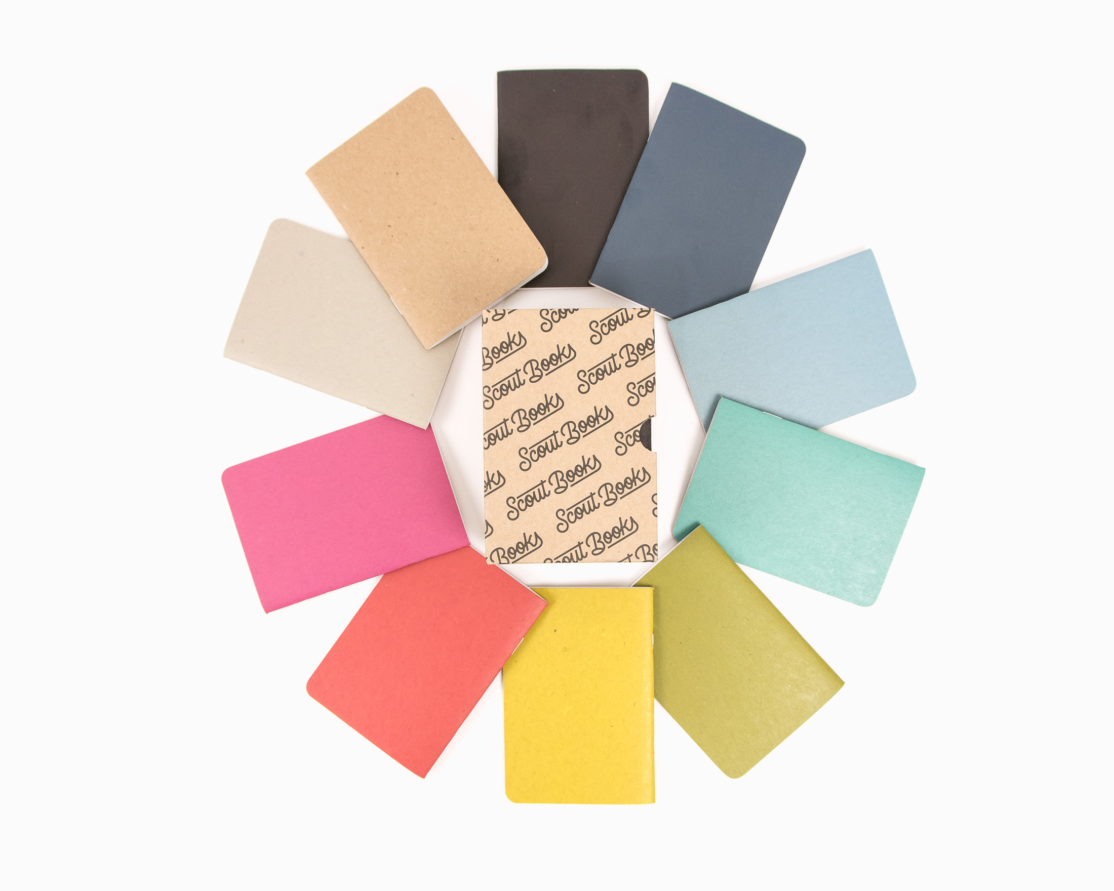 SCOUT BOOKS 10 PACK BLANK KRAFT NOTEBOOKS