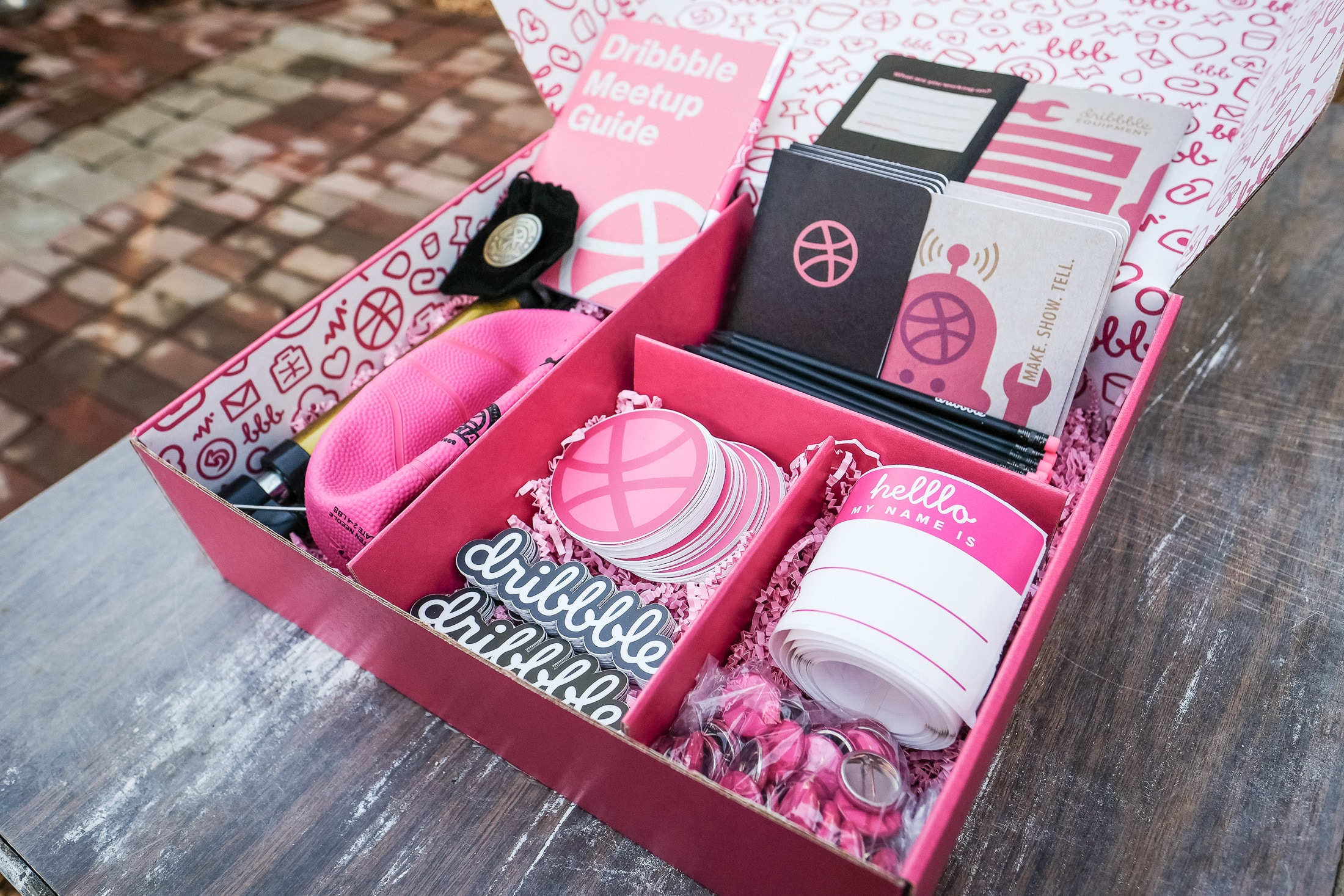 Dribbble Meetup Kit - Scout Books