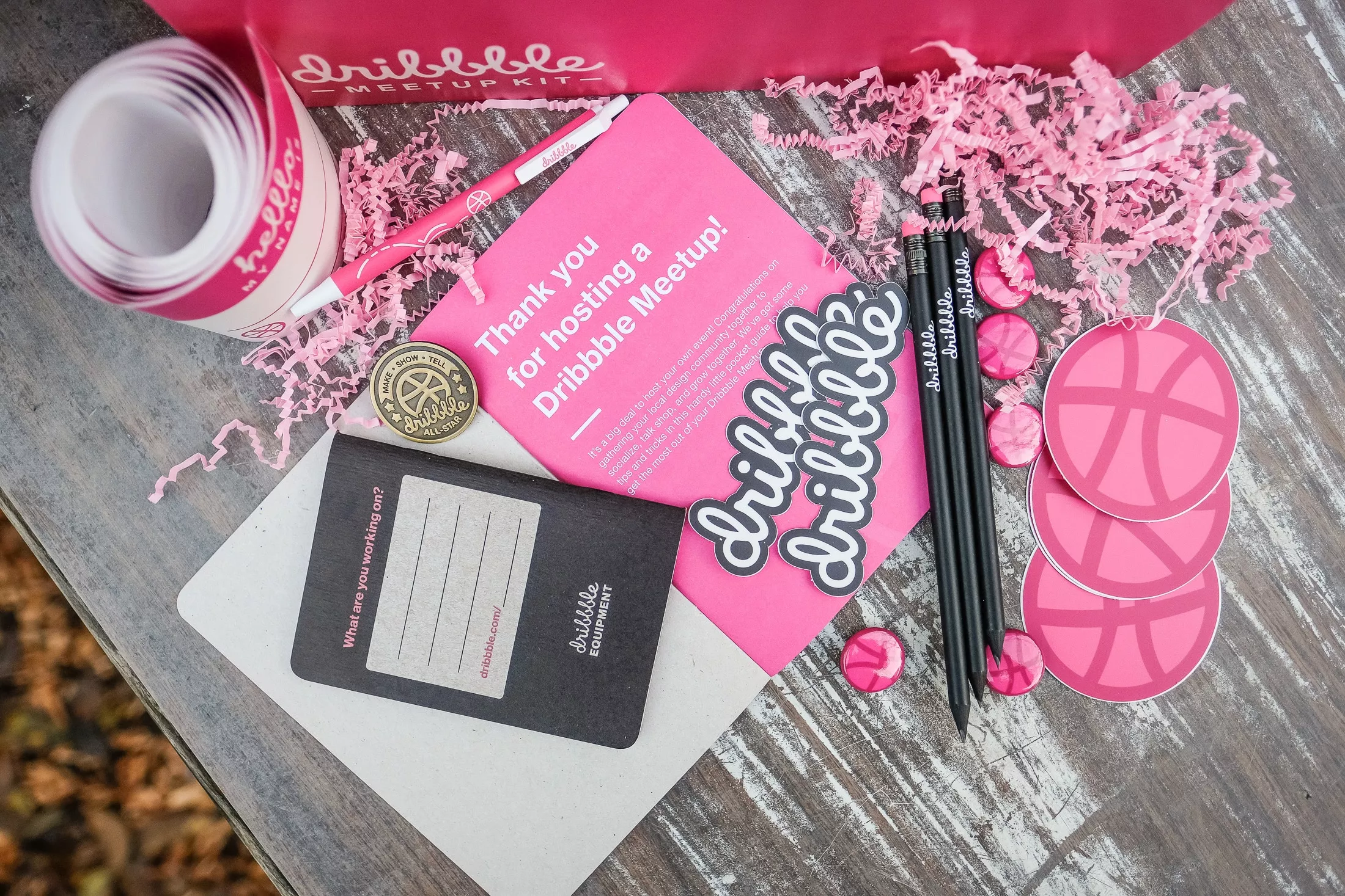 Dribbble Meetup Kit - Scout Books