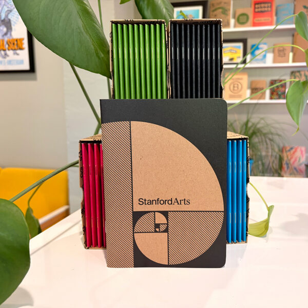 Stanford_front_1080 Stanford Arts Scout Book in front of Colorful notebooks